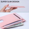 AMEHA Minimalist Slim Wallet for Men Front Pocket Genuine Leather