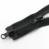 CRLLDPM 1 x zip in black, 70 cm, long spiral