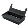 Rannb Rectangle Cable Grommet Metal Wire Hole Cover for Management