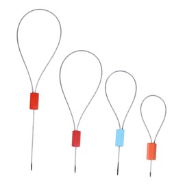 BUGUUYO 50Pcs Tightening Wire Seal for Logistics Wire Sealing Pliers Kit for Supermarkets Ports Random Colors Random Color