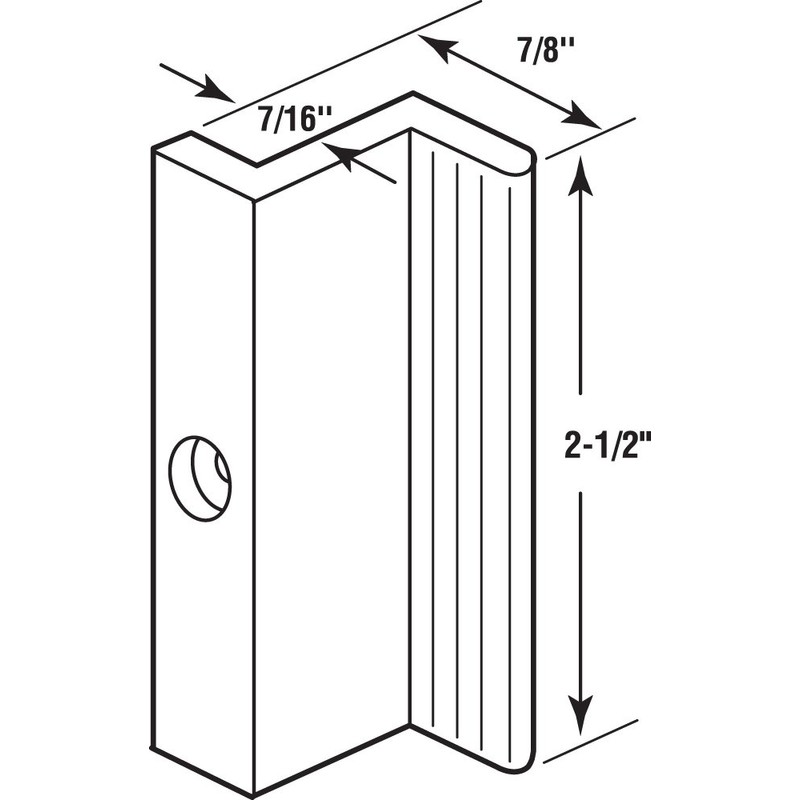 Prime-Line M 6220 2-1/2 In. Clear Acrylic Swinging Shower door
