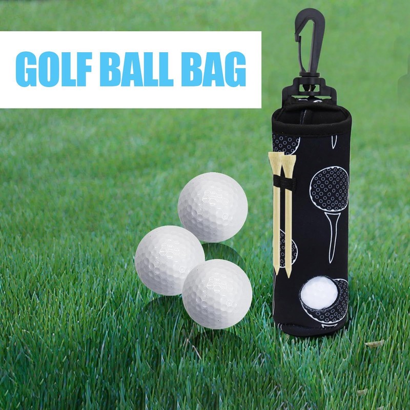 Golf Tee Pouch | Foldable Golf Ball Storage | Water-Resistant,