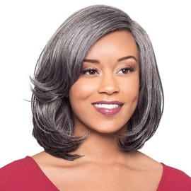 Foxy Silver (Misty - Heat Resistant Fiber Lace Part Wig in 3T44