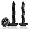 HXJDAM 140Pcs M4.2x32mm Black Self Tapping Screws, Flat Head Screws,