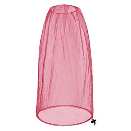 JayruiMice 1 Pack Jumbo Mosquito Head Net 42 x 25 Inches Extra Large Insect Netting Shield Face Giant Bug Net for Head Comfortable & Adjustable for Hiking, Fishing, Traveling Ideal (Pink)