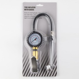 Tire Pressure Gauge, Air Gauge, High Accuracy, Compressor, Plug Type (pont du monde) (US Standard)