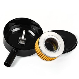 1/2" NPT Air Compressor Intake Filter Silencer Metal Housing and Element