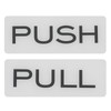 PATIKIL 1Set Push Pull Door Stickers, 2x4.7in Push and Pull
