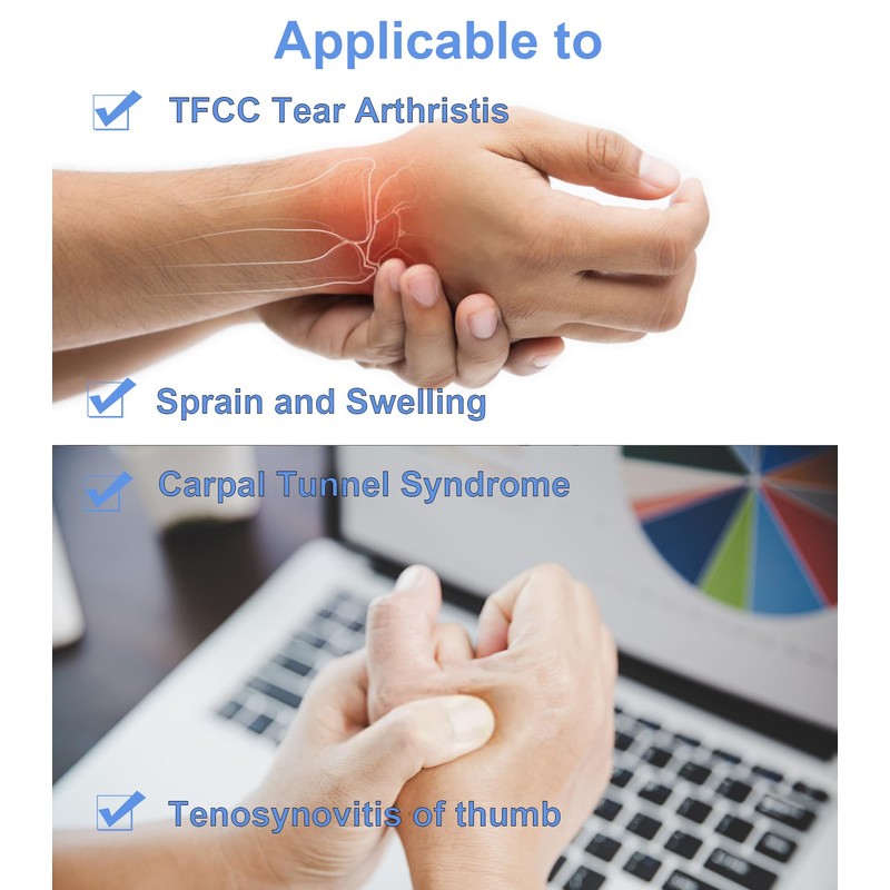 FVVWVV Elastic Thumb and Wrist Support Brace for Mild Carpal