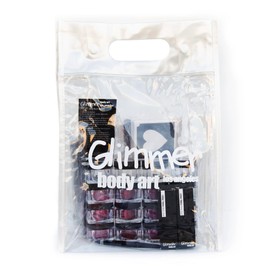 GLIMMER Body Art Hearts, Hugs & Kisses Glitter Tattoo Kit | Unleash Your Creativity with Glittery Fun!