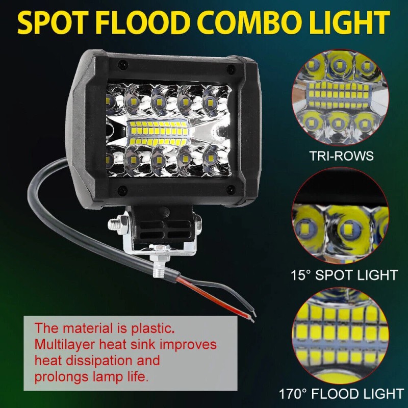COLIGHT 20PCS 4inch LED Work Light Bar Flood Spot Combo