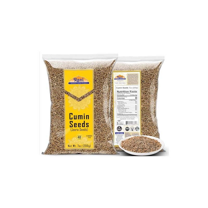 Rani Cumin Seeds Whole (Jeera) Spice 200g (7oz)