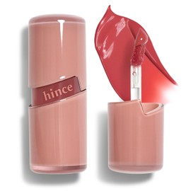 HINCE HINCE Raw Glow Gel Tint - Glossy Dewy Lip Tint, Non-Sticky & Long Wearing Lip Gloss for Natural Glass Glow, Moisturizing Liquid Lipstick, Vegan, 0.13 fl.oz. (RAW ROSE, 02)