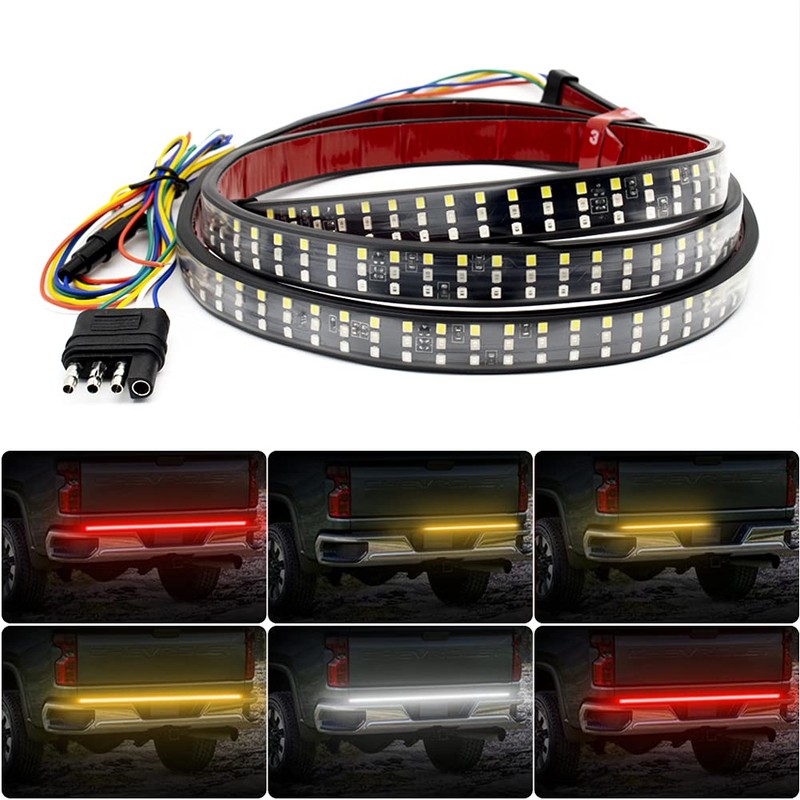 48 Inch Triple Row 360 LED Truck Tailgate Light Bar