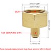 1 Piece Brass Flare Adapter Gas Connection Fitting, G5/8" Female