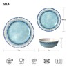 AELS Melamine Dinnerware Set of 12 Pcs Dinner Dishes Set