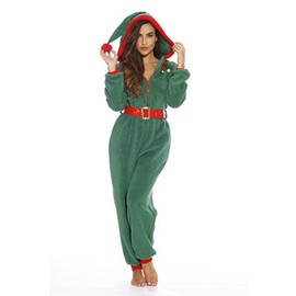 #FollowMe 6414-XS Adult Onesie/Pajamas,Elf,X-Small
