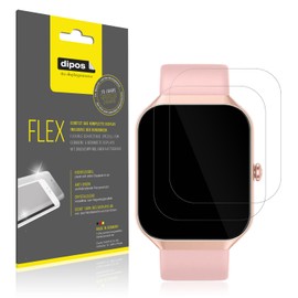 dipos FLEX 2x Schutzfolie klar passend für Fempoin P99 1.96 Zoll, 100% Displayabdeckung, Anti-Shock, Fingerprint Kompatibel, Case-Friendly, Full Cover Displayschutz Folie