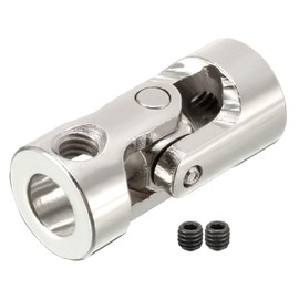 uxcell 6mm to 6mm Inner Dia Rotatable Universal Steering Shaft U Joint Coupler L23XD11