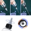 Empty Squeeze Dropper Bottles with Twist Top Cap,10Pcs Plastic Squeeze