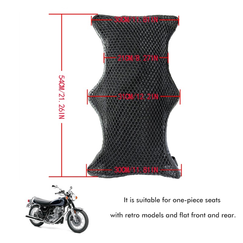 Motorcycle Double Layer Cushion Sunscreen and Waterproof Motorbike Seat Mat