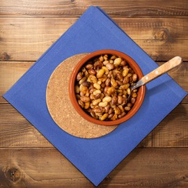 Gratico Dinner Cloth Napkins Set of 12, Premium Soft Cotton 18x18 Inches, Highly Absorbent, Hotel Quality Reusable & Washable Dinner Napkins With Mitered Corner Napkins For Home & Wedding - Royal Blue