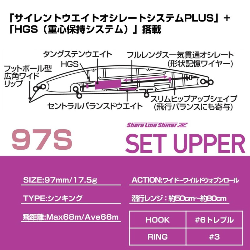 DAIWA Chivas Lure Set Upper 97S ACH Sardine