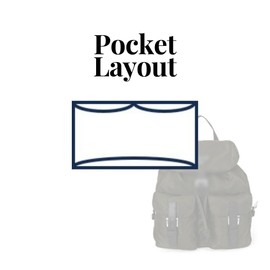 SAMORGA (10-42/ P-ReNylon-Bp-S Bag Organizer for P Small Re-Nylon Backpack Bag Organizer Insert Innerbag (2mm Black)