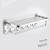 Kimming Multipurpose Foldable Bathroom 2-tier Towel Rack Towel Rack 60cm