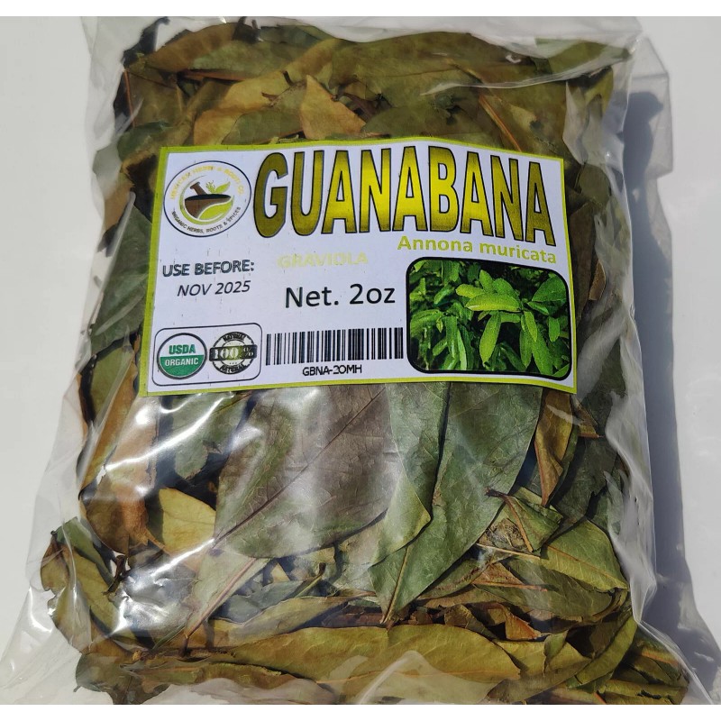Mexican Herbs Soursop leaves, soursop leaf, Natural organic graviola leaves