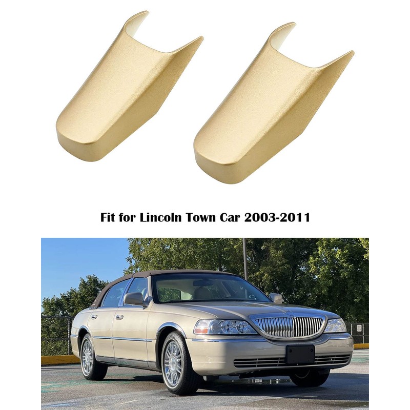 Tavaski Door Pull Strap End Caps Fit for Lincoln Town