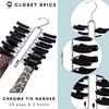 Closet Spice Chrome Tie (Black) Hanger, 24 Tie Organizer Rack