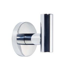 TUNNY 3 Pack Round Bathroom Towel Hooks - Chrome Robe & Coat Hooks for Bathroom & Bedroom