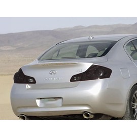 Rvinyl Tail Light Pre Cut Film Tint Cover Kit in Smoke Compatible with Infiniti G35 2007-2008 Sedan - Adhesive Backs