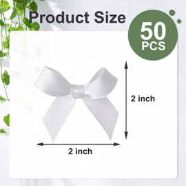 Dark Mix Mini Bows 2 Inch for Hallowmas Gift Wrapping Treats Decor, 50Pcs
