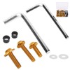 Fairing Bolts Kit, ABS+Aluminum 158Pcs/Set Universal Fairing Bolts Gasket Wrench