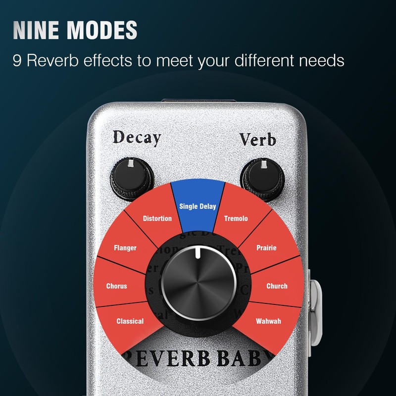 ISET Guitar Effector Analog Guitar Pedal (Reverb Plus)