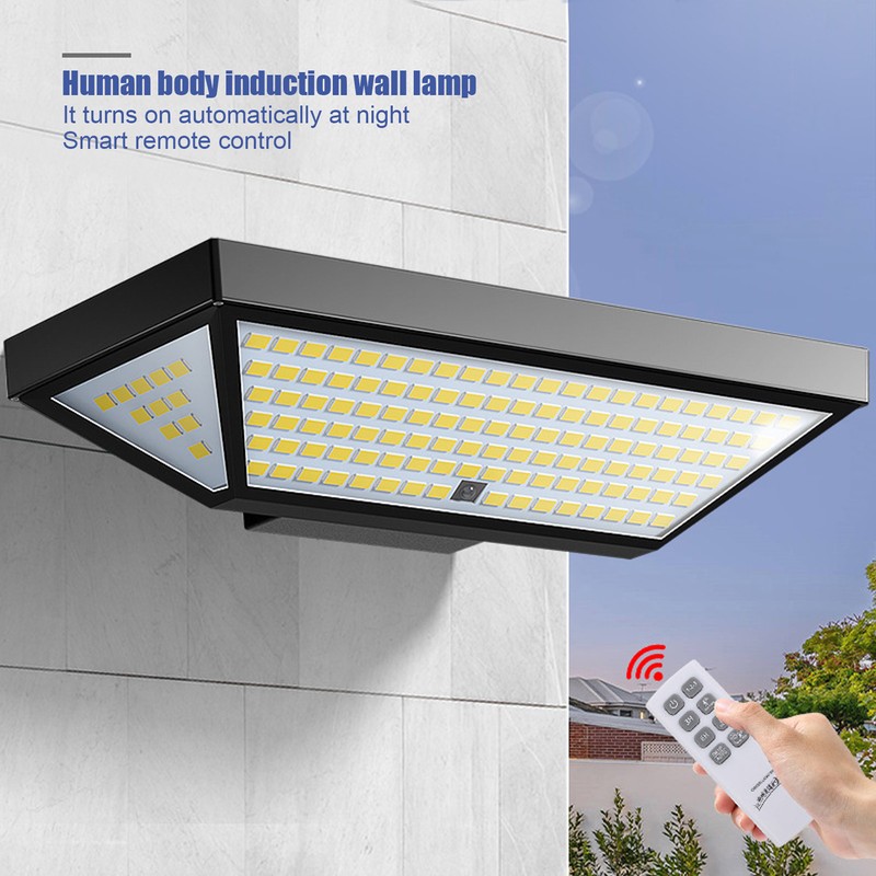 138 LEDs Motion Sensor Light Outdoor Waterproof Solar Wall Lamp