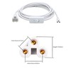 SinLoon 11FT US Plug Power Cords with On/Off Switch 3-Core
