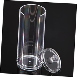 VILLFUL 2pcs Box Storage Box Scrunchie Organizer Scrunchie Holder Cosmetics Pad Storage Bucket Portable Cosmetic Cotton Organizer Cosmetic Cotton Pad Dispenser Hair Tie Organizer Stand