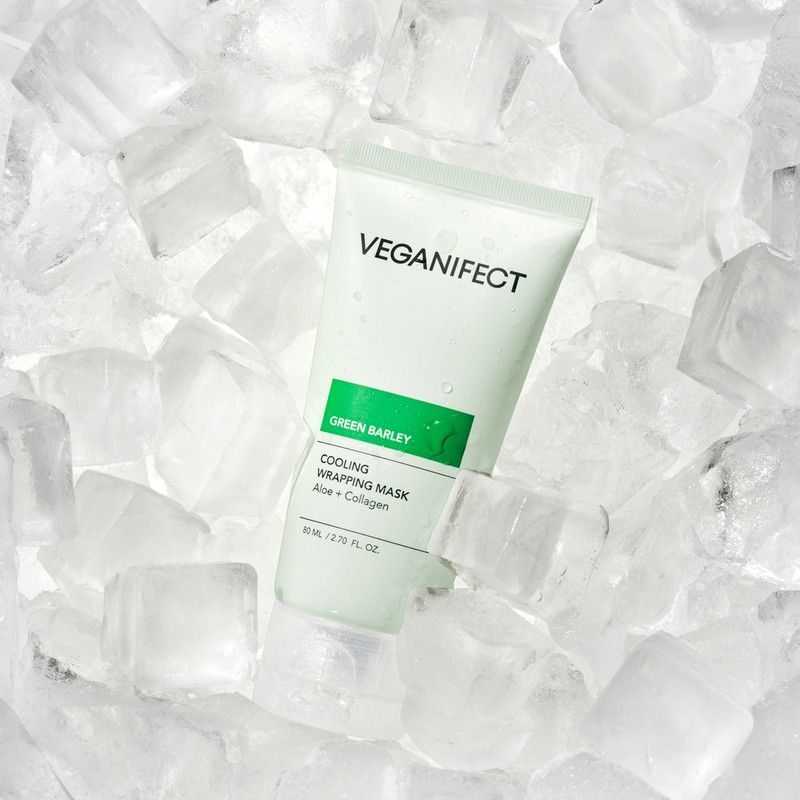 Vegan effect green barley aloe cool down wrapping pack peel