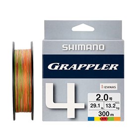 Shimano Grappler 4 PE Line, 328.1 yd (300 m), LD-A72W, No. 2, 5 Colors