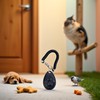 Dwuww Black Dog Training Clicker with Wrist Strap Resistant Lightweight