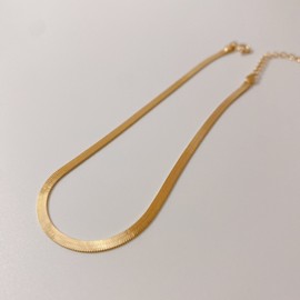 18k 3mm women's snake rope anklet chain gold silver anklet snake gold（yellow gold） / 18k 3mm 여자 뱀줄 발찌 체인 금 은발찌 스네이크 골드（yellow gold）