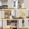 AJAZZ Set: Curtain Rods No Drilling (38-53" W Adjustable Range)