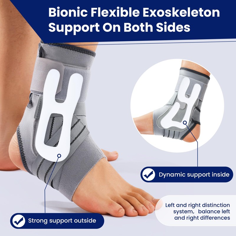 JOMVD Ankle Brace for Women Men, Adjustable Ankle Support with