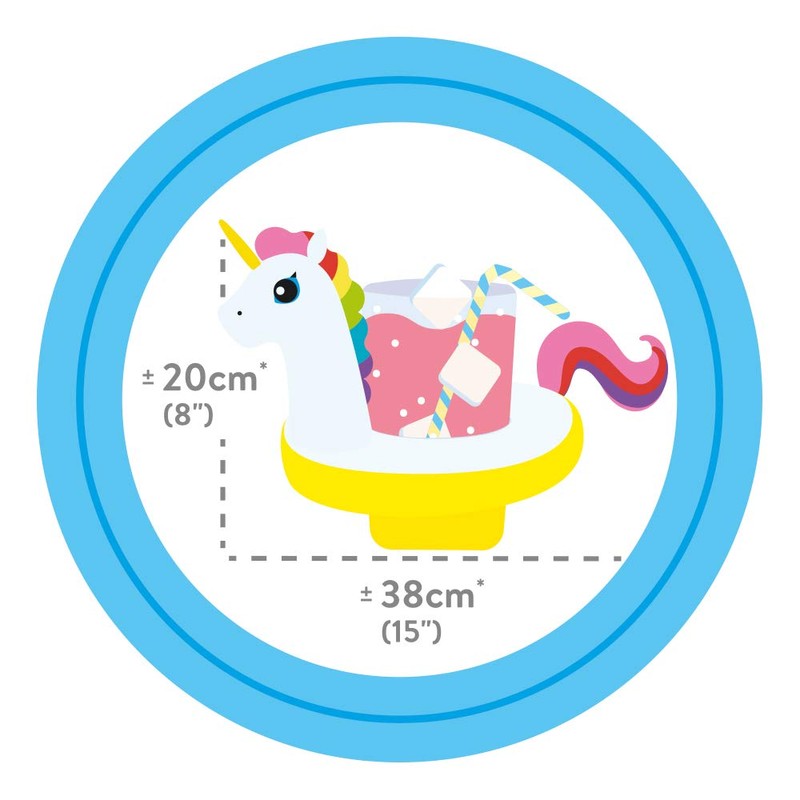 INTEX 57506 Pool Drink Holder, Unicorn Drink Holder, Set of