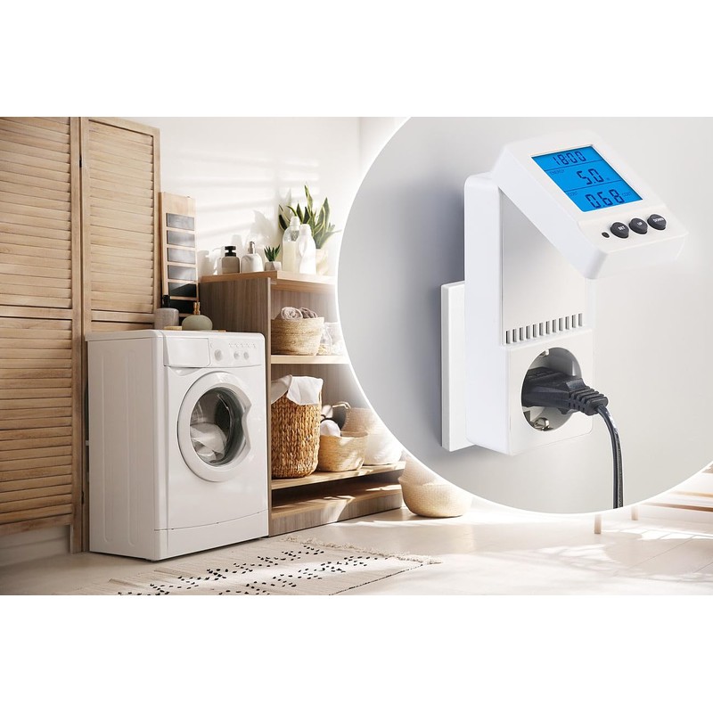 revolt Digital Electricity Meter: Digital 230 V Energy Cost Meter