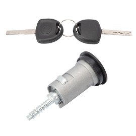 Konuooer Lock Cylinder Compatible with Opel, 90512000, Ignition Lock Cylinder Start Lock Compatible with Vectra A Vectra B Omega B Calibra A with 2 Keys 0913653