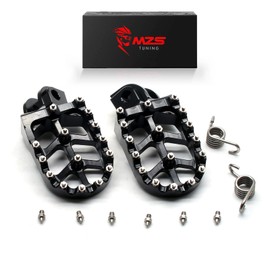 MZS Dirt Bike Foot Pegs, 2001-2018 Adventure Motorcycle Footpeg MX Pedal CNC Black Compatible with 65 85 125 150 200 250 300 400 450 500 640 660 690 950 990 1090 1290 Models